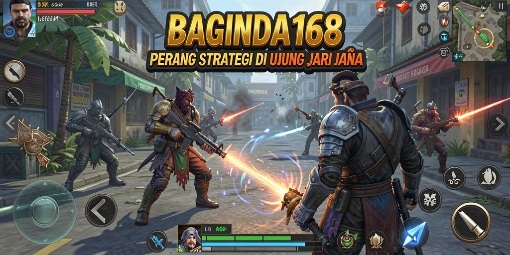 Screenshot BAGINDA168 menampilkan aksi pertempuran strategi yang mendebarkan.