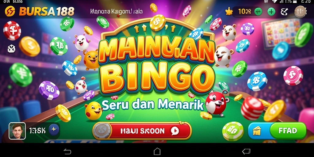 Tampilan gameplay Bingo yang seru di BURSA188.