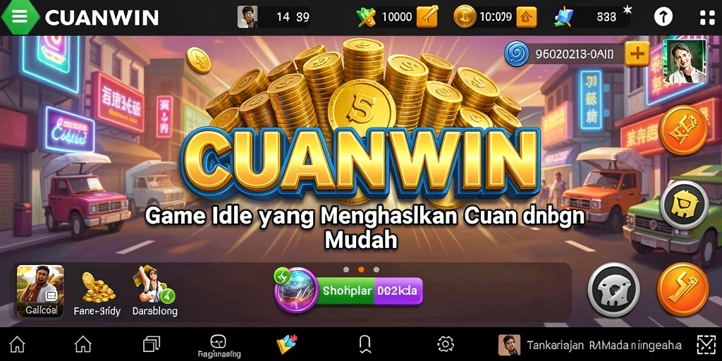 Tampilan menarik dari gameplay Idle CUANWIN yang mengasyikkan.