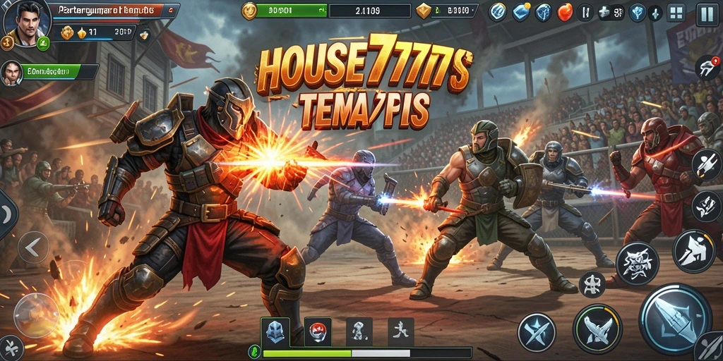 Tampilan gameplay HOUSE777 yang mendebarkan dalam pertarungan seru.