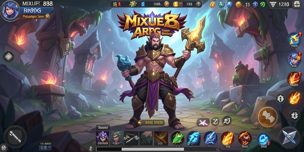Tampilan gameplay seru dari MIXUE88 yang penuh aksi dan petualangan.