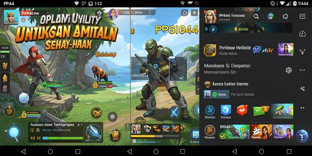 Tampilan utama PP444 yang menunjukkan fitur-fitur Utility.