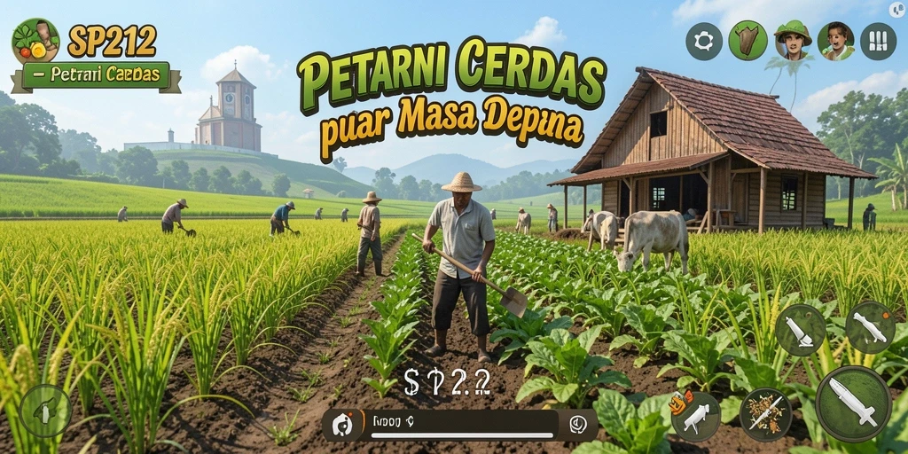 Gameplay menarik dari SP212 dengan pertanian yang penuh warna.