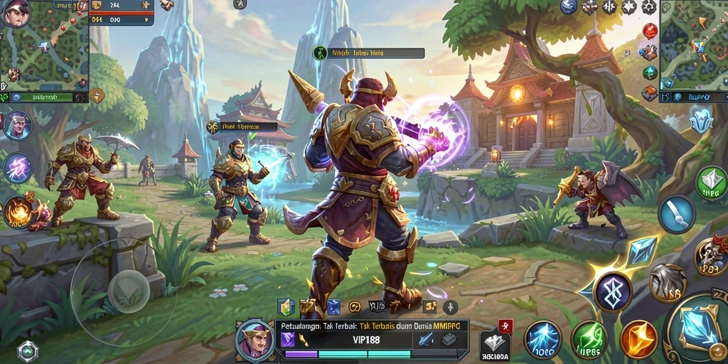Screenshot main game <strong>VIP188</strong> menampilkan pertarungan seru di dunia MMORPG.
